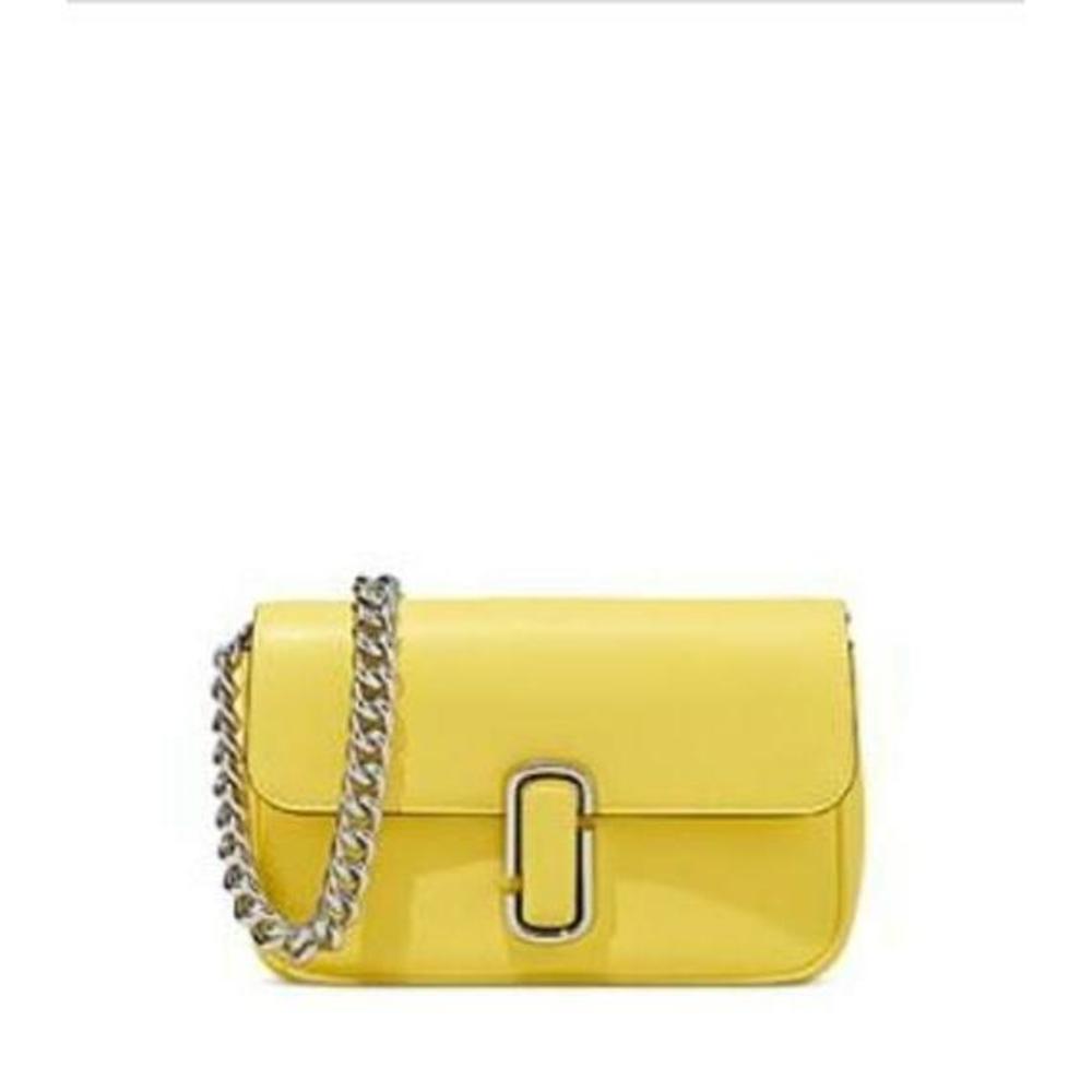 Marc Jacobs The J Marc Shoulder Bag Yellow Golden Kiwi One Size Retail: $395.00